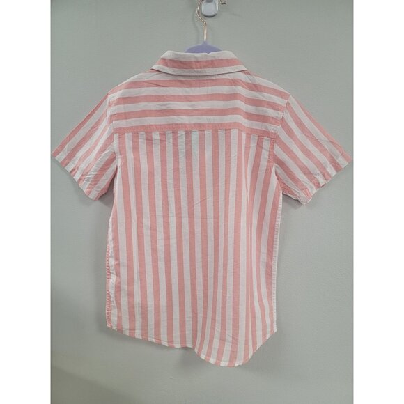 Carters Boys Short Sleeve Striped Button-Up Shirt Size 8 and 7 available - Picture 2 of 2